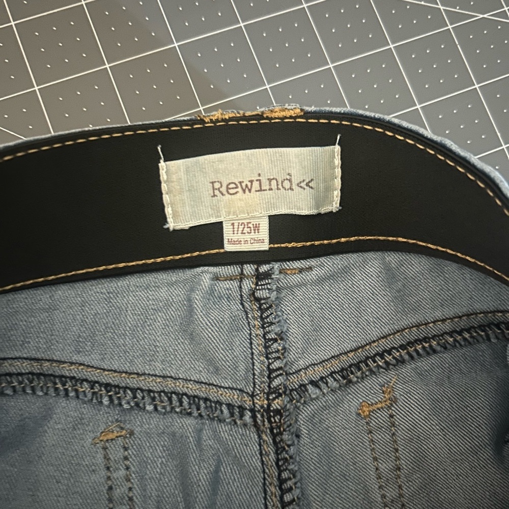 Rewind Women's Skinny Jeans - Deep Blue - Picture 6 of 6
